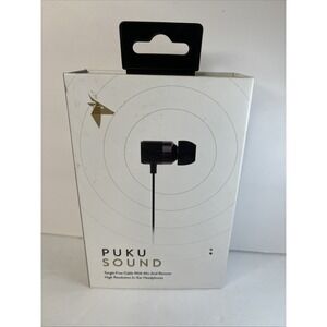 Puku Sound Tangle-Free In-Ear Headphones with Mic